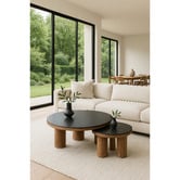 Elmbank Furniture Taran Round Recycled Wood Coffee Table