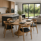 Elmbank Furniture Jessie Ash Wood Dining Chairs