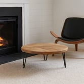 Elmbank Furniture Caelan Round Recycled Wood Coffee Table