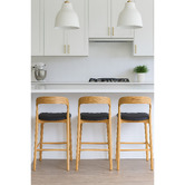 Elmbank Furniture 67cm Maven Ash Wood Bar Stool