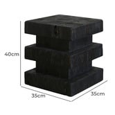 Elmbank Furniture Caelan Recycled Pine Wood Side Table