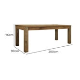 Elmbank Furniture Hawthorne Recycled Pine Wood Dining Table