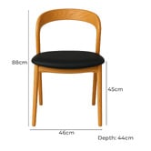 Elmbank Furniture Maven Ash Wood Dining Chairs
