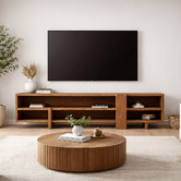 Elmbank Furniture Reverie Rubberwood Entertainment Unit