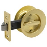 Gainsborough Hardware Gainsborough Round Privacy Sliding Cavity Set with Latch