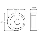 Gainsborough Hardware Gainsborough Round Passage Sliding Cavity Set