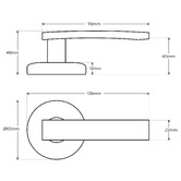 Gainsborough Hardware Neue Angular Privacy Lever Set with Latch