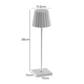 Cordue 38cm Vena Rechargeable LED Touch Table Lamp
