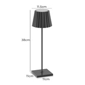 Cordue 38cm Vena Rechargeable LED Touch Table Lamp