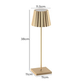 Cordue 38cm Vena Rechargeable LED Touch Table Lamp