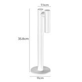 Cordue 36cm Dominik Rechargeable LED Touch Table Lamp