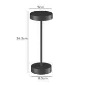 Cordue 24cm Grady Mini Rechargeable LED Touch Table Lamp