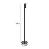 Cordue 120cm Dominik Rechargeable LED Touch Floor Lamp