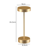 Cordue 24cm Grady Mini Rechargeable LED Touch Table Lamp
