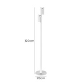 Cordue Dominik 2 Light Rechargeable LED Touch Floor Lamp
