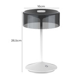 Cordue 27cm Jadran Rechargeable LED Touch Table Lamp
