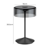 Cordue 27cm Jadran Rechargeable LED Touch Table Lamp