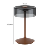 Cordue 27cm Jadran Rechargeable LED Touch Table Lamp