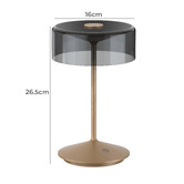 Cordue 27cm Jadran Rechargeable LED Touch Table Lamp