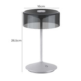 Cordue 27cm Jadran Rechargeable LED Touch Table Lamp