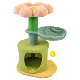 PawPawUp Flower-Styled Cat Tree with Cat House