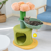 PawPawUp Flower-Styled Cat Tree with Cat House