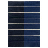 Marimekko Deep Blue Tiibet Hand-Tufted Pure New Wool Rug