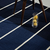 Marimekko Deep Blue Tiibet Hand-Tufted Pure New Wool Rug