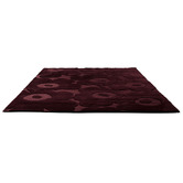 Marimekko Burgundy Unikko Hand-Tufted Pure New Wool Rug