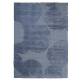 Marimekko Dusty Blue Iso Unikko Hand-Tufted Pure New Wool  Rug