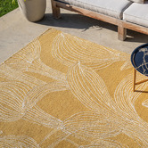 Marimekko Kukat Puhkeavat Straw Hand-Tufted Indoor/Outdoor Rug