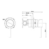 MIXX Tapware &amp; Accessories Anise Chrome Basin/Bath Mixer &amp; Spout Package