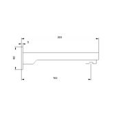 MIXX Tapware &amp; Accessories Saffron Basin Spout