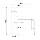 MIXX Tapware &amp; Accessories Sage Basin Mixer
