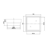 MIXX Tapware &amp; Accessories 115mm Brass Tile Insert Floor Waste