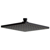 MIXX Tapware &amp; Accessories Chai 200mm Matte Black Square Shower Head