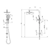 MIXX Tapware &amp; Accessories Matcha Chrome Twin Shower