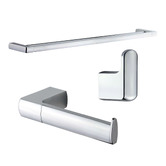 MIXX Tapware &amp; Accessories Sandalwood Chrome Double Towel Rail Package