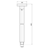 MIXX Tapware &amp; Accessories Matcha 450mm Ceiling Shower Arm