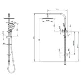 MIXX Tapware &amp; Accessories Matcha Twin Shower