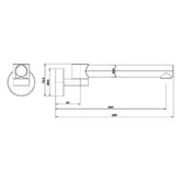 MIXX Tapware &amp; Accessories Matcha 240mm Swivel Bath Spout