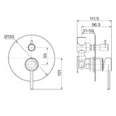MIXX Tapware &amp; Accessories Anise Shower Mixer Diverter