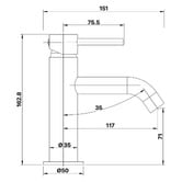 MIXX Tapware &amp; Accessories Anise Eco Basin Mixer