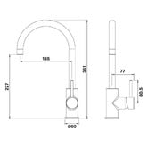 MIXX Tapware &amp; Accessories Anise Eco Gooseneck Kitchen Sink Mixer