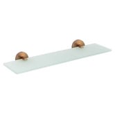 MIXX Tapware &amp; Accessories Chia 450mm Glass Shower Shelf