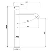 MIXX Tapware &amp; Accessories Anise Eco Tall Basin Mixer