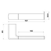 MIXX Tapware &amp; Accessories Sandalwood Zinc &amp; Stainless Steel Toilet Roll Holder