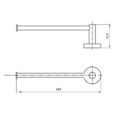 MIXX Tapware &amp; Accessories Chia Hand Towel Holder
