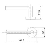 MIXX Tapware &amp; Accessories Chia Zinc &amp; Stainless Steel Toilet Roll Holder