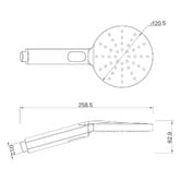 MIXX Tapware &amp; Accessories Matcha 3 Function Hand-held Shower Head